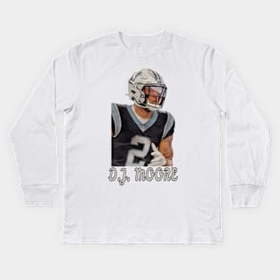 "Elevate Your Style with Our Exclusive DJ Moore T-Shirt Print - Perfect for Fans of the NFL Star!" Kids Long Sleeve T-Shirt